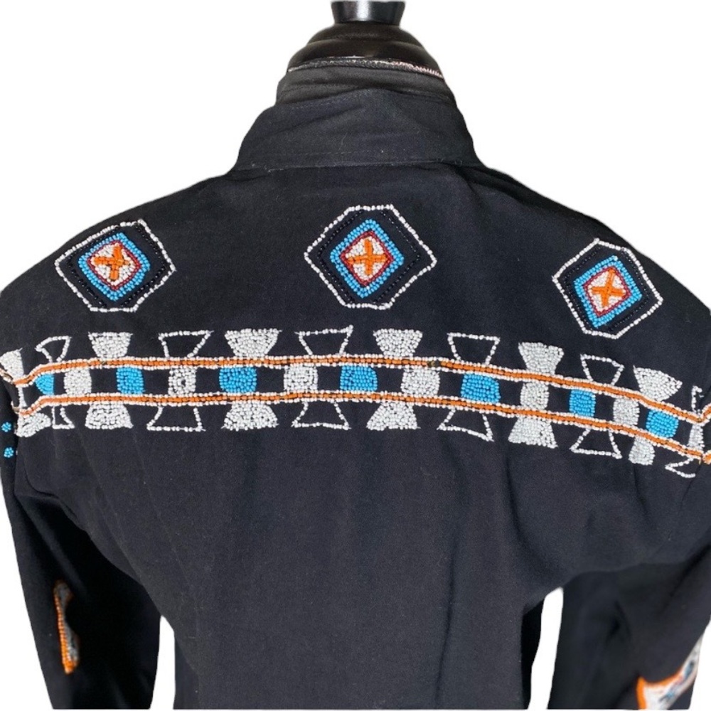 NWT VTG STONE RIVER BEADED TRIBAL JACKET - Picture 9 of 15